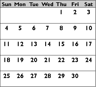 Calendar January 2017